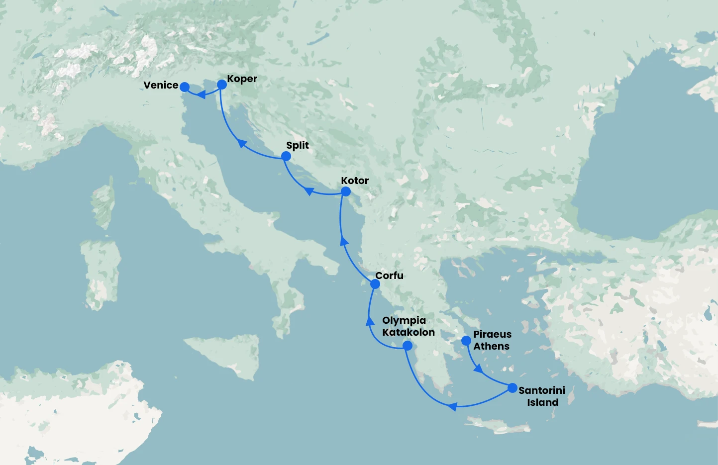 Rhodes to Athens with Norwegian Pearl